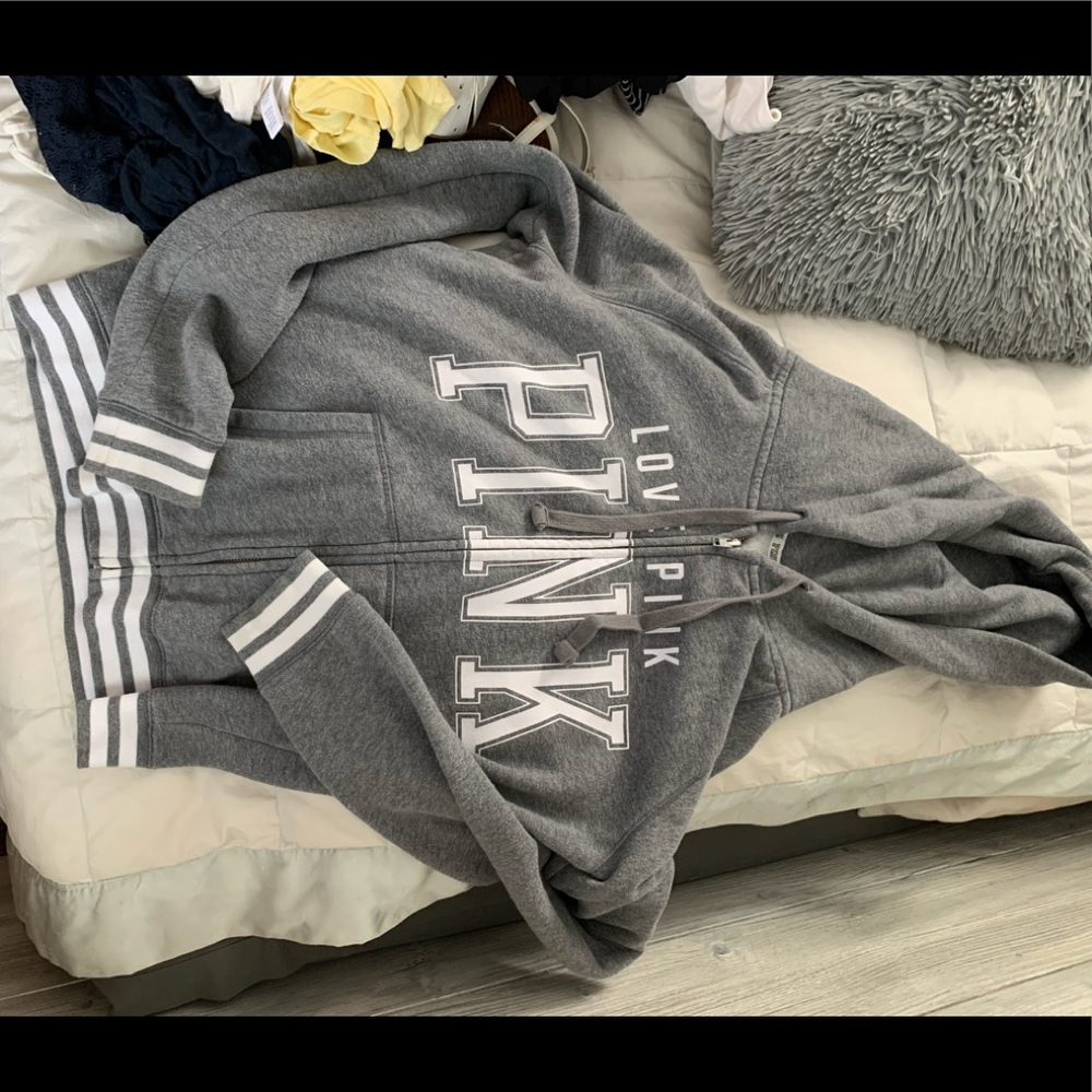 PINK Zip-Ups/jacket/hoodie